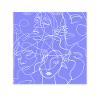 Face line purple