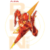 The Flash Lettering RUN.