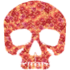 Skull with flowers