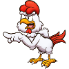 Cartoon Chicken With Attitude