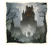 Haunted castle dark atmosphere