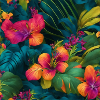 Amazing group of magic flowers