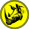 Nashorn Tier Silhouette