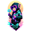 Ape in Bloom