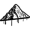 Berg Silhouette Symbol Mountains