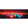 Neon Cubes at sunset