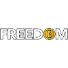 Bitcoin = Freedom (white)