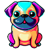 Illustration de bouledogue mignon