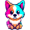 Buntes Fuchs-Illustrationsdesign
