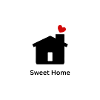 Sweet Home with hearts