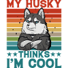 My Husky thinks I'm cool