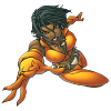 Heroine in gelb