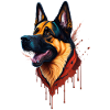German Shepherd German Shepherd SplashArt
