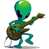 Alien guitarist
