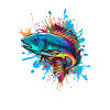 Farbenfroher Fisch