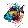 Farbenfroher Fisch