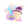 Kawaii Crazy Cat Witch