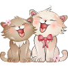 two cute singing cats children