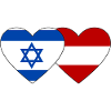 Israel Austria Flag Heart
