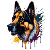 German Shepherd German Shepherd SplashArt