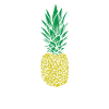 Pineapple tropical sweet fruit