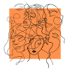 Orange face line
