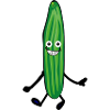 Concombre heureux,Concombre, Comique,Joyeux, Concombre