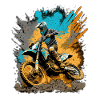 Motocross Action Mud Splash