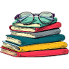 Whimsical Book Stack Art