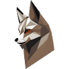 Geometric Fox Head