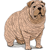 Comical Brown Dog Illustration