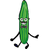 Concombre heureux,Concombre,Comique,Joyeux,Nerd