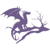 Dragon Design Silhouette Dead Tree