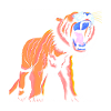 Sabre-toothed tiger Smilodon majestic