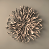 Abstract round pattern/shape, earth-toned