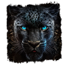 Schwarzer Panther Großkatze