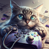 Gamercat avec manette