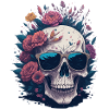 Flower Skull