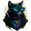Cyber cool Cat