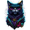 Cyber cool Cat