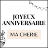 joyeux anniversaire ma cherie
