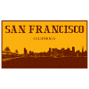 San Francisco Skyline Retro