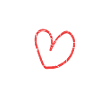 Weiß mit rotem Herz