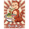Ramen Affe Nudelsuppe Ramen