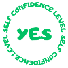 Self confidence level YES green