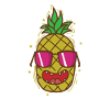cool pineapple tropical sweet fruit
