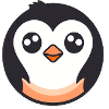 Cute logo penguin