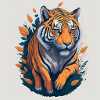 Laufender Tiger