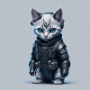 Cyber cat Soldier