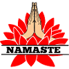 Red lotus namaste